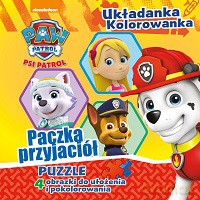 Paczka przyjaciół. Psi Patrol układanka kolorowanka [KSIAŻKA]