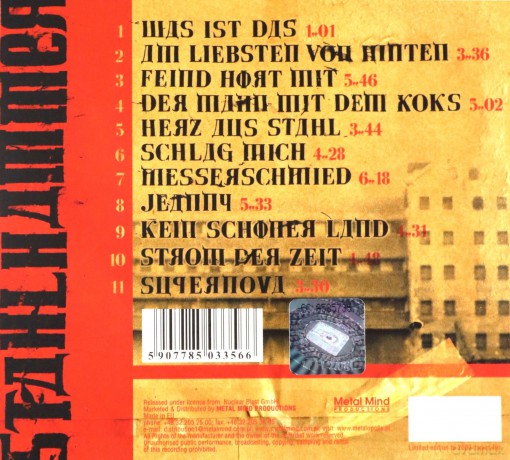 Stahlhammer: Feind Hort Mit (Remastered) (digipack) [CD]