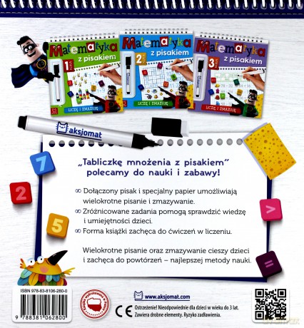 Tabliczka mnożenia z pisakiem. Klasy 1-3 liczę i zmazuję [KSIAŻKA]