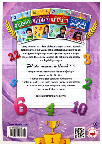 Tabliczka mnożenia. Zostań mistrzem matematyki klasy 1-3 [KSIAŻKA]