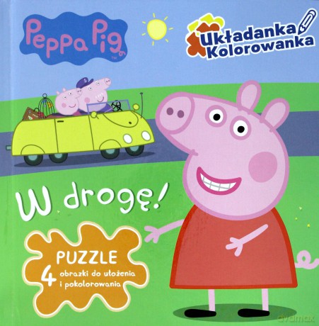 W drogę. Peppa Pig. Układanka kolorowanka [KSIAŻKA]