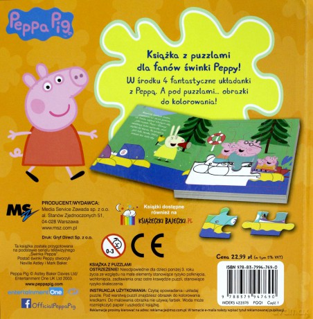 W drogę. Peppa Pig. Układanka kolorowanka [KSIAŻKA]
