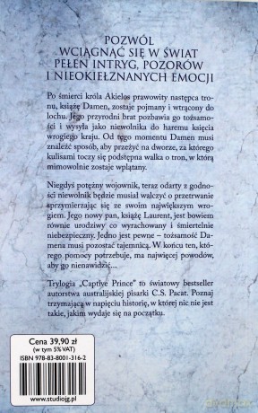 Zniewolony książę (Tom 1) - Pacat C.S. [KSIAŻKA]