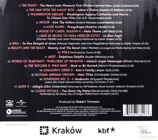 Festiwal Muzyki Filmowej Kraków 2018 [CD]