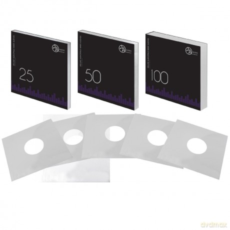 Audio Anatomy: 25 WHITE LP - 12 Inch Inner Sleeves Audiophile DeLuxe Poly-Lined double center hole