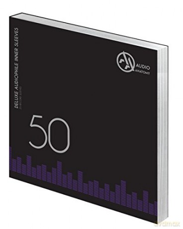 Audio Anatomy: 50 WHITE LP - 12 Inch Inner Sleeves Audiophile DeLuxe Poly-Lined double center hole