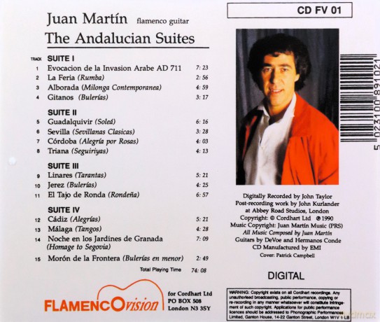 Juan Martin: Andalucian Suite [CD]
