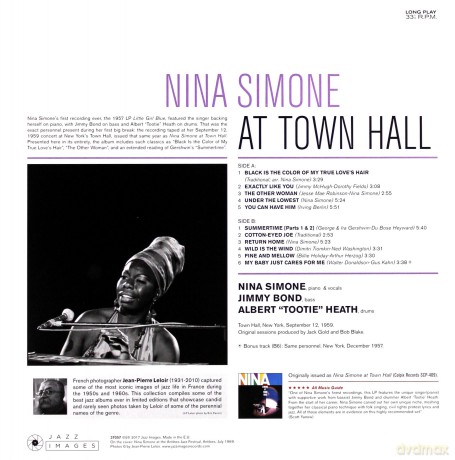 Nina Simone: At Town Hall (Gatefold Edition) [Winyl]