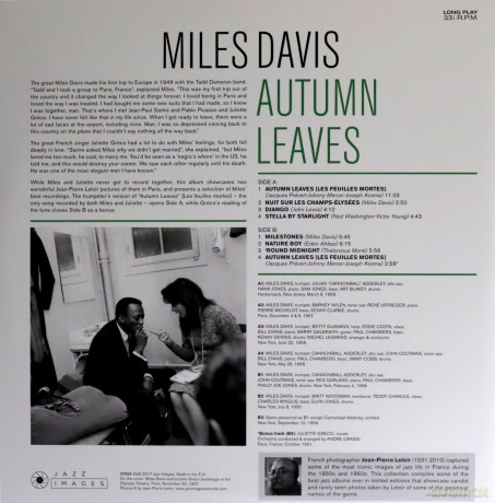 Miles Davis: Autumn Leaves (Gatefold Edition) [Winyl]