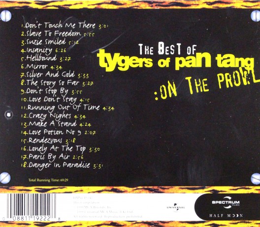 Tygers Of Pan Tang: Best Of - On The Prowl [CD]