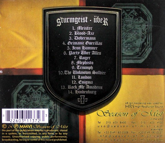 Sturmgeist: Uber [CD]