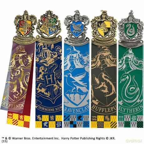 Harry Potter: Crest Bookmark Set Zestaw zakładek