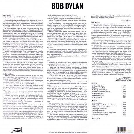 Bob Dylan: Debut Album [Winyl]