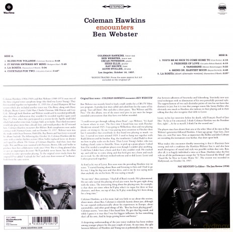 Coleman Hawkins: Encounters Ben Webster [Winyl]