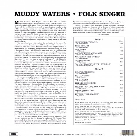 Muddy Waters: Folk Singer [Winyl]