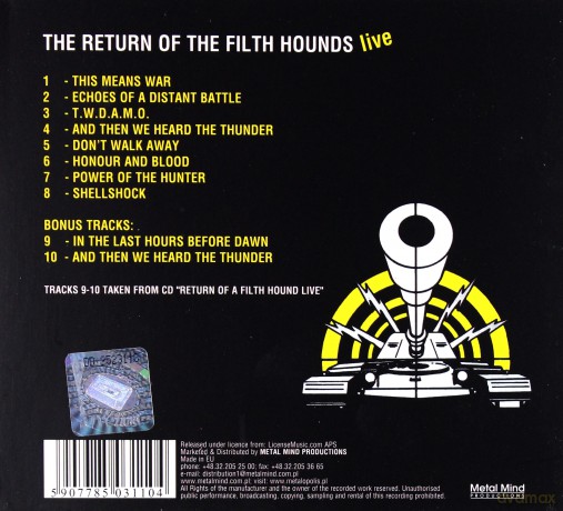 Tank: Return Of A Filth Hounds Live (Remastered + Bonus Tracks) (digipack) [CD]