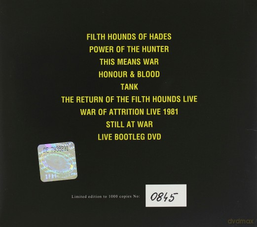 Tank: The Filth Hounds Of Hades - Dogs Of War 1981-2002 9Limited) [8CD]+[DVD]