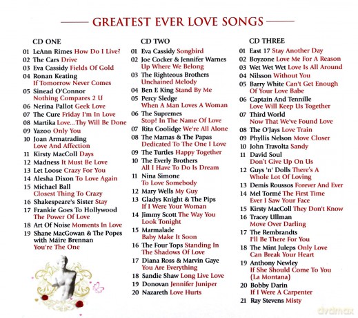 Greatest Ever - Love Songs [3CD]