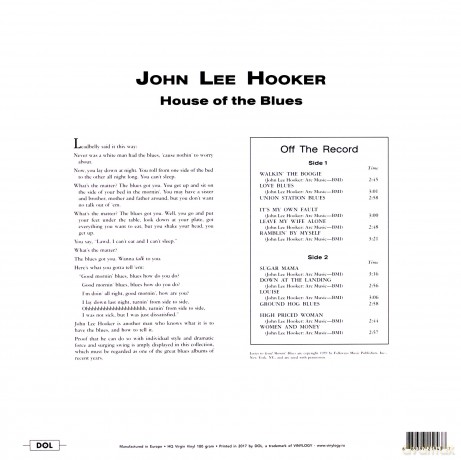 John Lee Hooker: House Of The Blues [Winyl]