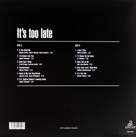 Wilson Pickett: Its Too Late [Winyl]