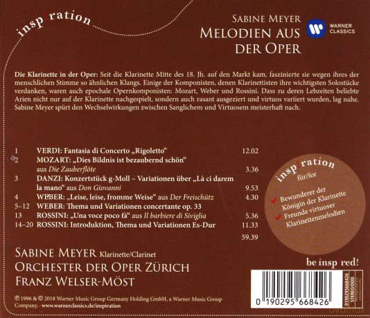Sabine Meyer: Sabine Meyer - A Night At The Opera [CD]