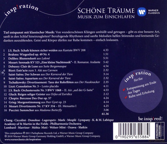Schone Traume - Musik Zum Einschlafen [CD]