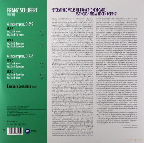 Elizabeth Leonskaja: Schubert: Impromptus [2xWinyl]