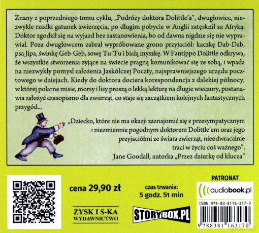 Poczta doktora Dolittle'a - Hugh Lofting [AUDIOBOOK]
