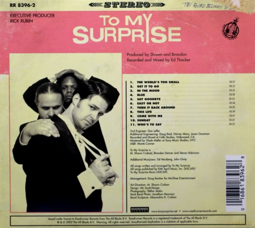 To My Surprise: To My Surprise [CD]