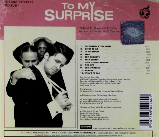 To My Surprise: To My Surprise [CD]