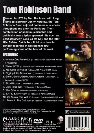 Tom Robinson Band: Tom Robinson Band [DVD]
