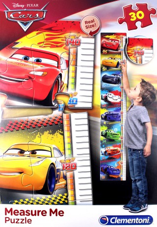 CLEMENTONI 30 el. Miarka wzrostu Cars [PUZZLE]