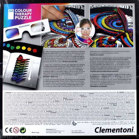CLEMENTONI 500 el. 3D Color Teraphy Mandala [PUZZLE]