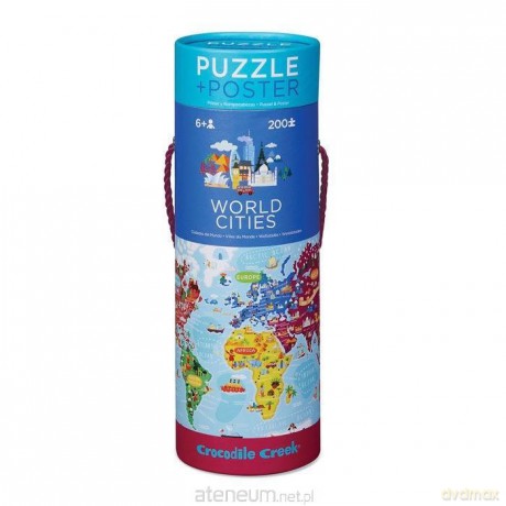 CROCODILE CREEK 200 el. Miasta Świata z plakatem [PUZZLE]