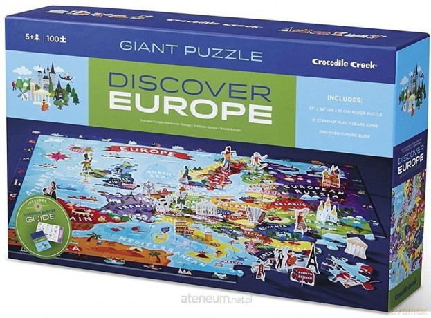 CROCODILE CREEK Puzzle odkrywcy - Europa [PUZZLE]