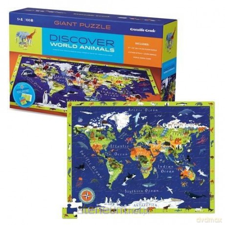 CROCODILE CREEK Puzzle odkrywcy - Świat [PUZZLE]