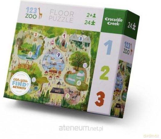 CROCODILE CREEK Puzzle podłogowe 24 Cyfry 123 w ZOO [PUZZLE]