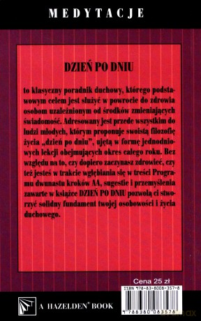 Dzień po dniu. Medytacje - Anonim [KSIĄŻKA]