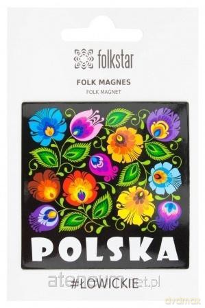 Magnes na lodówkę łowicki czarny Polska