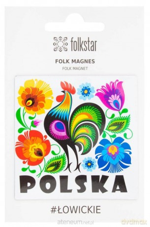 Magnes na lodówkę łowicki kogut
