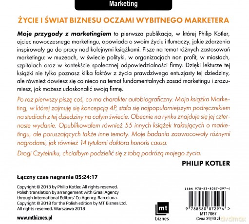 Moje przygody z marketingiem - Philip Kotler, Dorota Gasper, Robert Michalak [AUDIOBOOK]