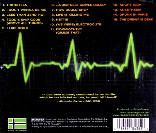 Type O Negative: Life Is Killing Me [CD]