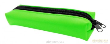 Piórnik PA474 podwójny ekoskóra Limonka