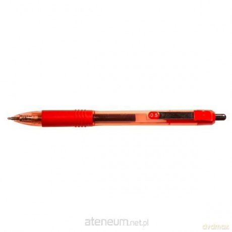 Pióro żelowe AH-806 czerwony (12 szt)