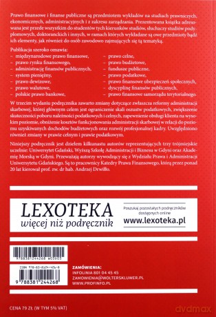 Podstawy finansów i prawa finansowego - Andrzej Drwiłło [KSIĄŻKA]