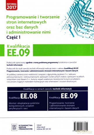 Programowanie i tworzenie stron internetowych Kwalifikacja EE.09 cz.1 - Agnieszka Klekot, Tomasz Klekot [KSIĄŻKA]