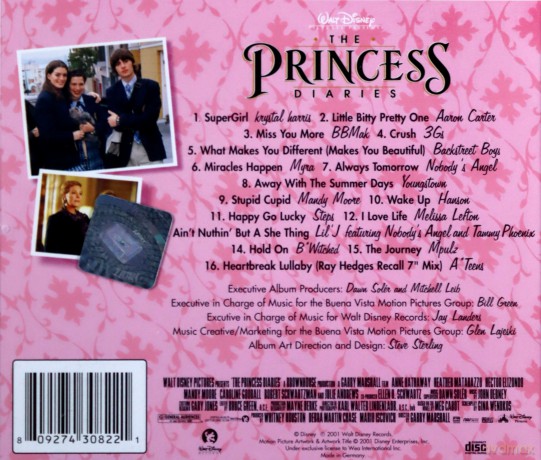 The Princess Diaries soundtrack (Pamiętniki Księżniczki) [CD]
