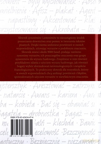 Słownik synonimów i antonimów [KSIĄŻKA]