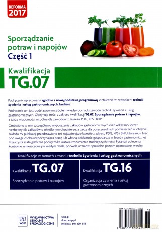 Sporządzanie potraw i napojów Kw. TG.07 cz. 1 - Marzanna Zienkiewicz [KSIĄŻKA]