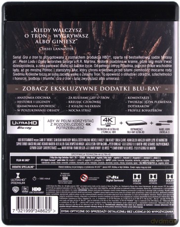 Gra o Tron Sezon 1 [BOX] [4xBlu-Ray 4K]